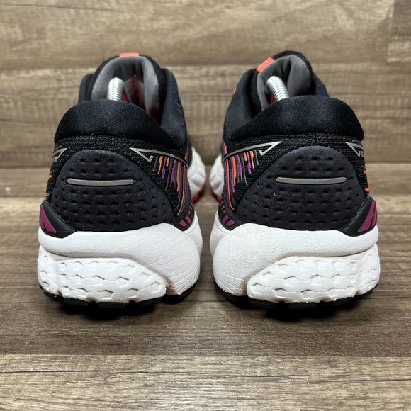 Brooks Adrenaline GTS 19 Black Purple Womens US Size 9 1202841B080 Running Shoes - Picture 5 of 10